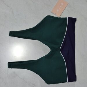 WILO THE LABEL - Green & Blue Sports Bra